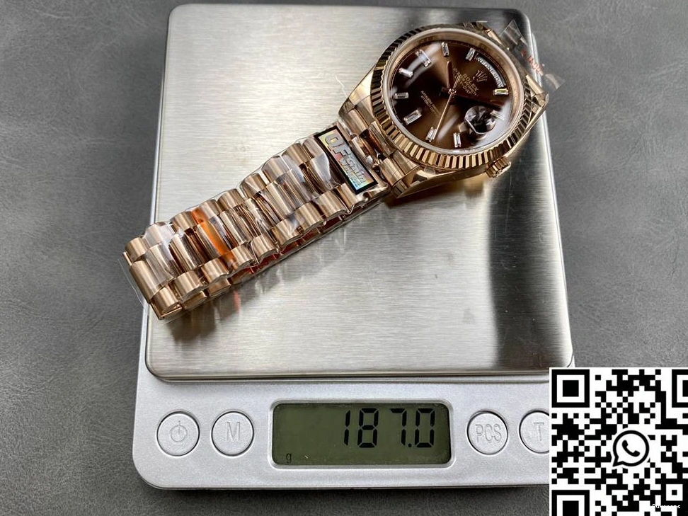 Factory Chocalate Steel Tungsten Rolex Date v5 Dial QF Day M228235-0003 0420